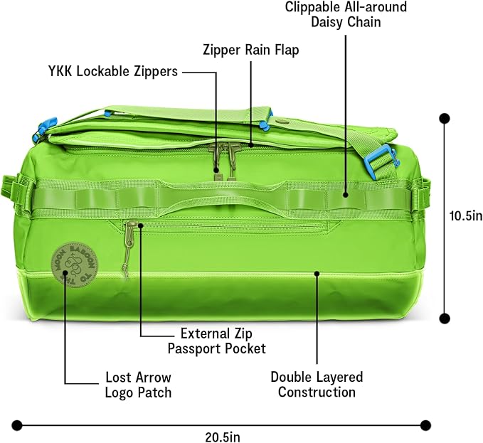 Baboon to the Moon Go-Bag Medium 40L – Detachable Straps, Small Duffle Bag - Image 3