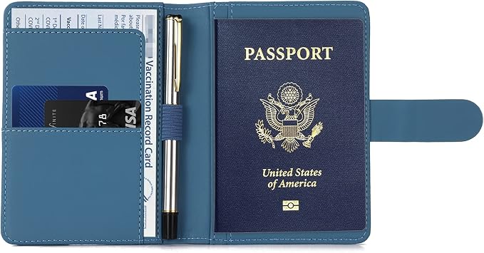 Melsbrinna Premium Leather Passport Holder Covers Case, Waterproof Rfid - Image 2
