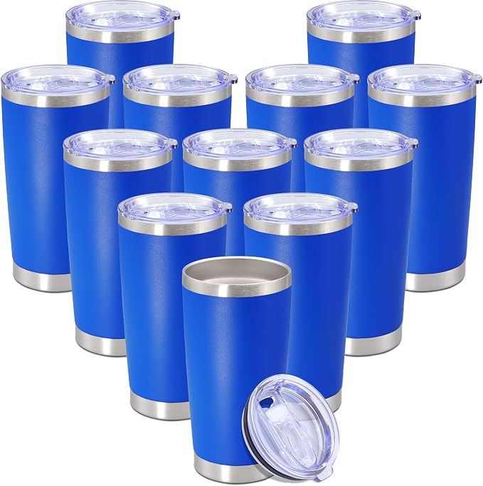 20 oz Tumbler with lid Double Wall Vacuum Insulated Tumblers Stainless Steel by Providethebestproducts