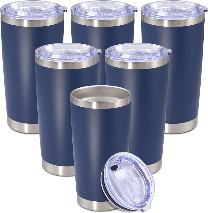 20 oz Tumbler with lid Double Wall Vacuum Insulated Tumblers Stainless Steel by Providethebestproducts