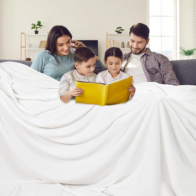 PHF Oversized King Fleece Blanket 120"x120", No Shed No Pilling Big Soft Blanket - Image 2