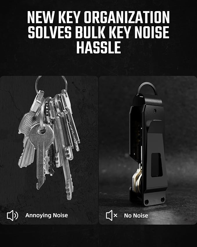 Key Organizer Compact Key Holder Metal Key Chain Minimalist key case key holder - Image 4