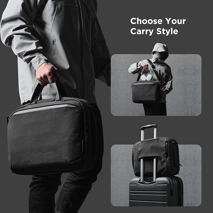 ALPAKA Elements Tech Brief Pro 12L -3-in-1 Recycled Fabric Laptop Briefcase - Image 6