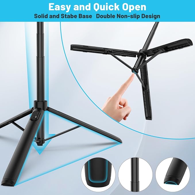 Ailight 60" Extendable Travel Tripod & Selfie Stick - Image 3