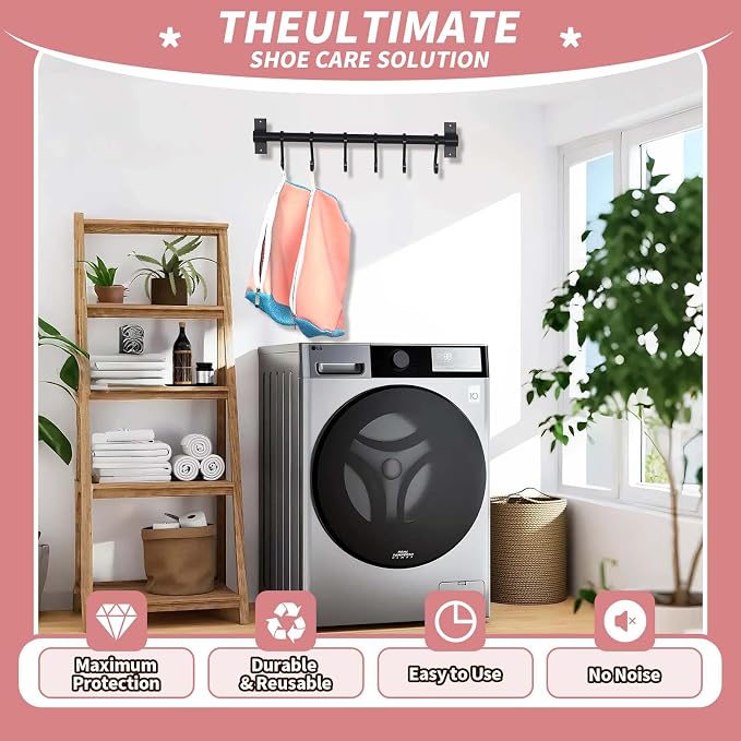 Upgrade Strong Clean Siliconic Shoe Washing Machine Bag 2 Pcs, XXXL Honeycomb - Image 5