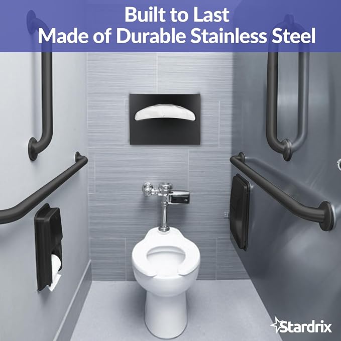 Stainless Steel Toilet Seat Cover Dispenser, Wall Mount Single or 1/2 Fold - Image 2