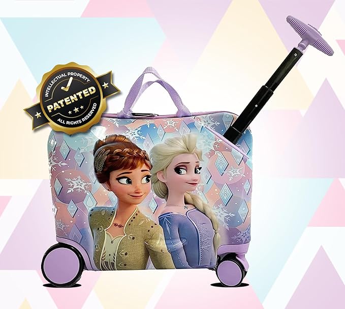 Disney Frozen Ride on Suitcase for Kids, Childre Riding Luggage, Cute - Image 2