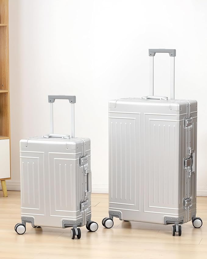 All Aluminum Magnesium Carry On Luggage，Cut from Whole Aluminum Sheet，22x14x9 - Image 6