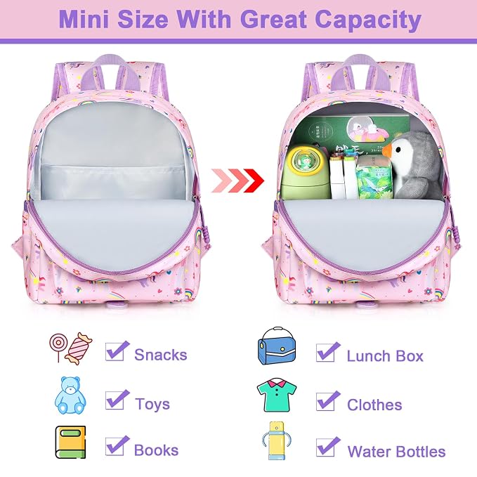 Accmor Toddler Backpack Leash, Cute Unicorn Baby Backpacks - Image 3