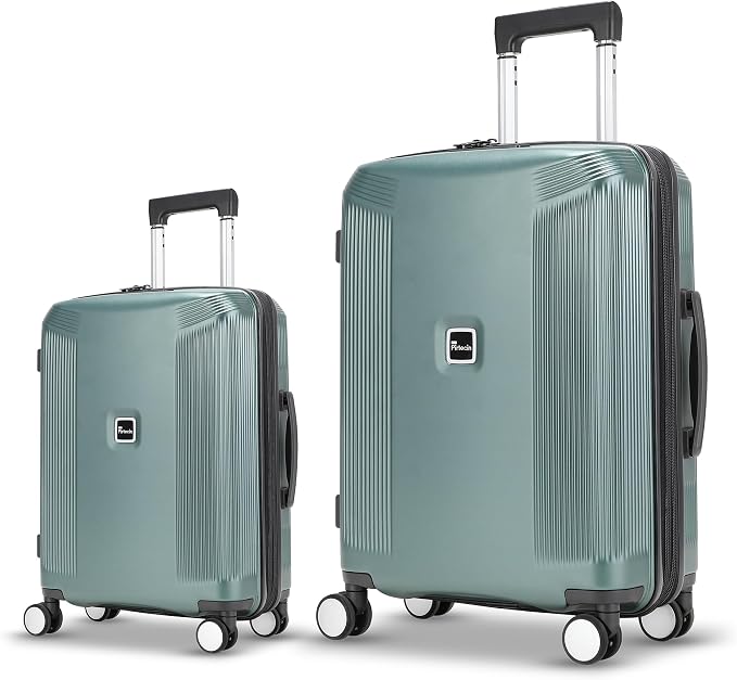 Luggage Sets 2 Piece, 20/28 Inch Lightweight Expandable PC Hardside Durable by Pirtecin