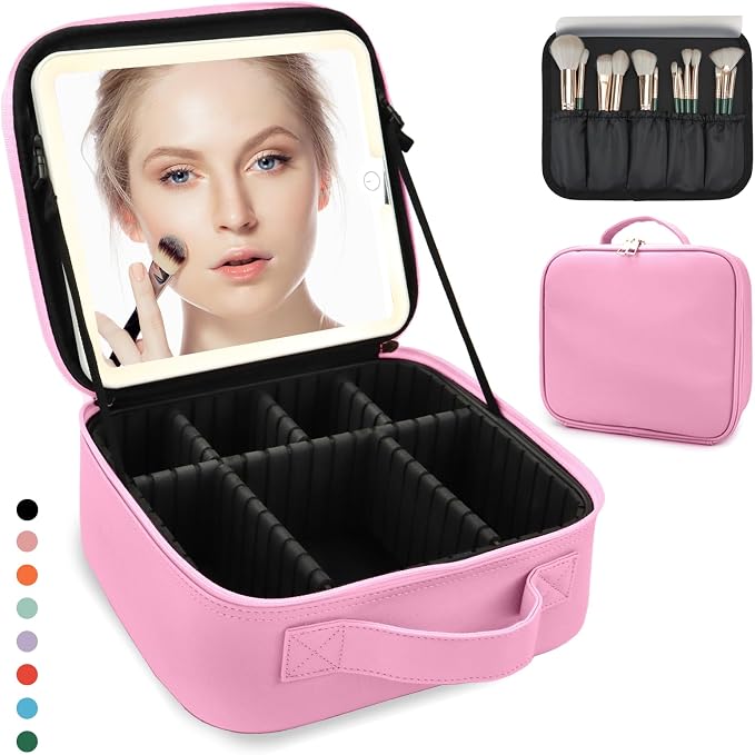 Travel Makeup Bag for Women and Makeup Artists Cosmetic Organizer Large Makeup by MORMIDTravelMakeupBag