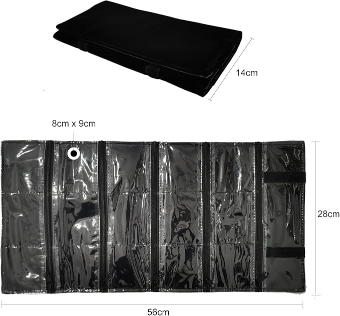 Travel Jewelry Roll Bag Portable Organizer Pouch - Image 3