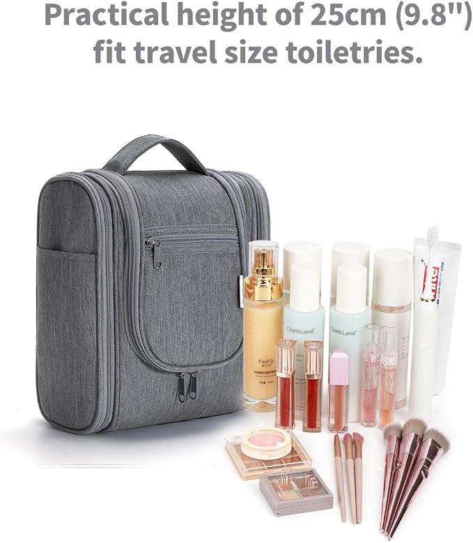 Narwey Small Hanging Toiletry Bag Women Travel Makeup Bag Organizer Toiletries - Image 5