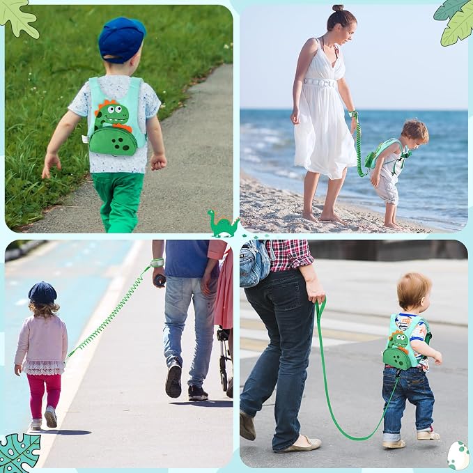 Dr.meter 3 in 1 Toddler Harness Leash + 8.2ft Anti Lost Wrist Link, Cute - Image 8