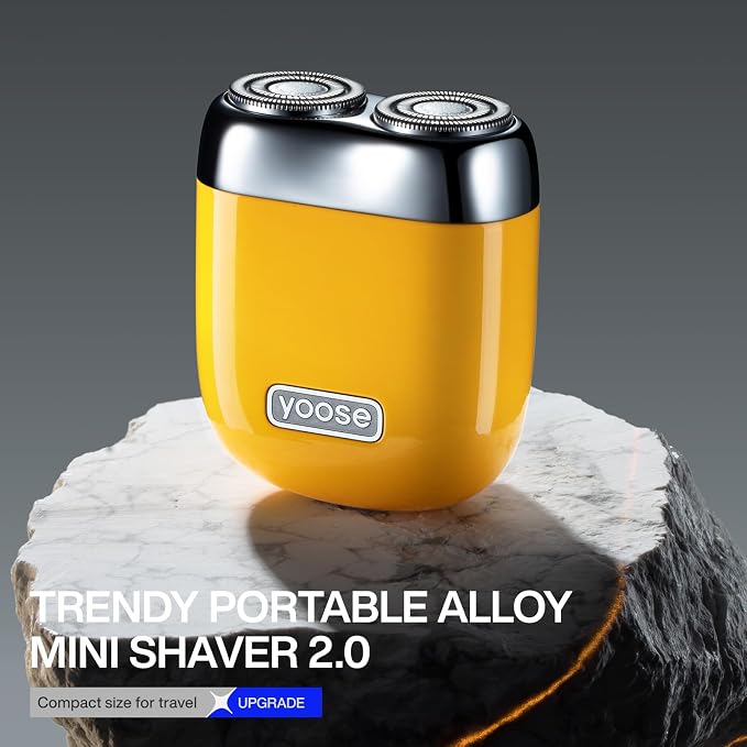 yoose Mini Electric Shaver, Alloy Portable Travel Shavers, Cordless Shaving - Image 2