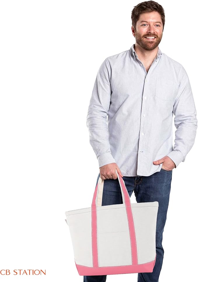 CB STATION Medium Classic Canvas Tote Bag - Image 5
