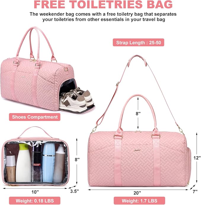 Women Duffle Weekender Travel Bag: Large Duffel Bags - Image 2