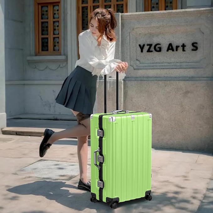 Krute Luggage 28 Inch Aluminum Frame Luggages TSA Lock No Zipper Checked - Image 6