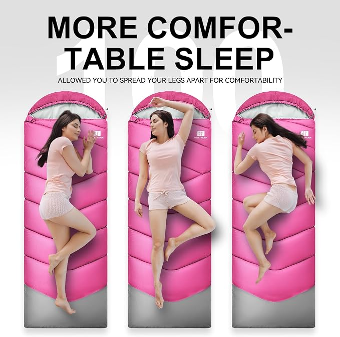 Sleeping Bags for Adults Cold Weather, Waterproof, Lightweight Sleeping Bag for - Image 6