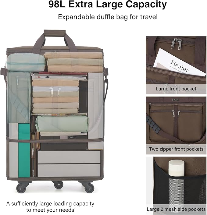 MILADA Expandable Luggage Bags for Travel Foldable Suitcase - Image 5