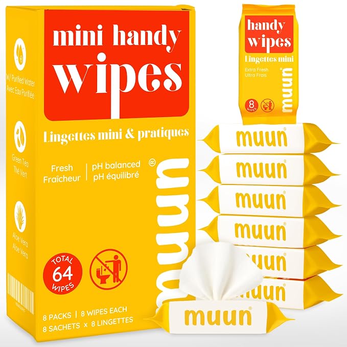Mini Travel Wipes by MuunCare
