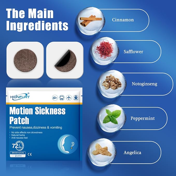 16ct Motion Sickness Patches – Sea Sickness Patches - Image 4