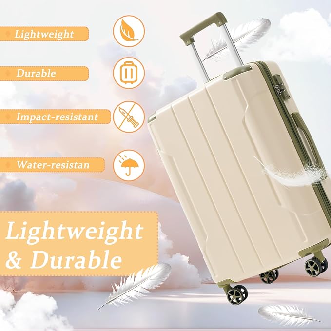 Merax Luggage Set 3 Piece Hardshell Suitcases - Image 6