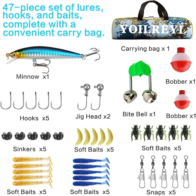 Collapsible Telescopic Fishing Rod and Reel Combo Push Button Small Fishing - Image 5