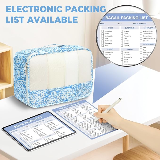 BAGAIL 9 Set Packing Cubes Luggage Packing Organizers - Image 3