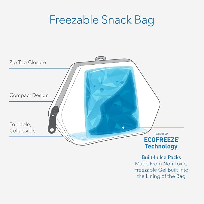 PackIt® Freezable Snack Bag, Seaside Stripe, Built - Image 2