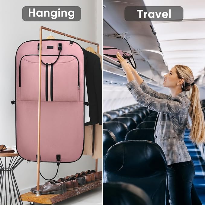 BALEINE Foldable Garment Bags For Travel, Carry On Garment Bags for Hanging - Image 7