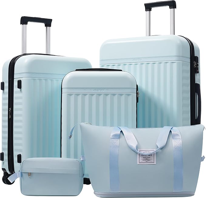 Merax Luggage Sets, Durable Hardshell 3 Piece Suitcase by Merax