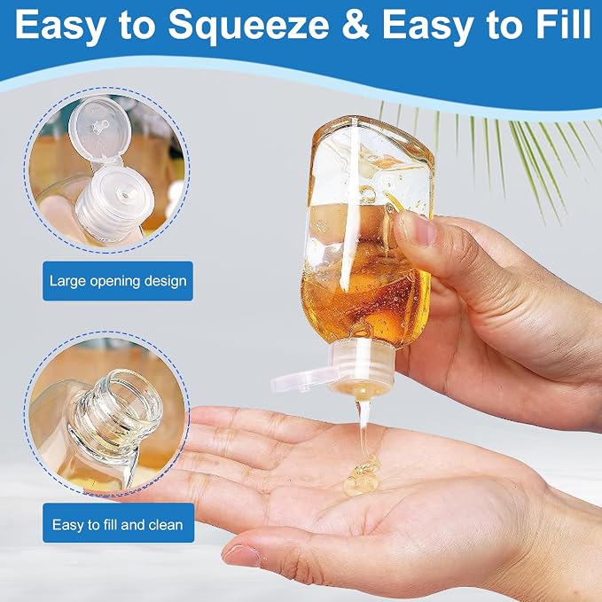 Cosywell Travel Bottles 4pcs 3.4oz Shampoo Containers TSA Approved Leak Proof - Image 4
