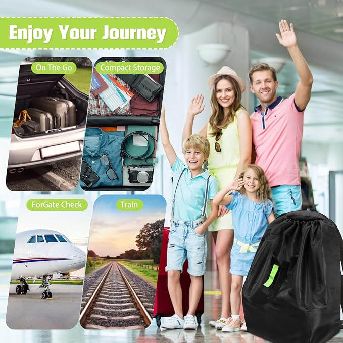 Car Seat Bags For Airplane Travel, Durable Carseat Cover For Air Travel Car - Image 7