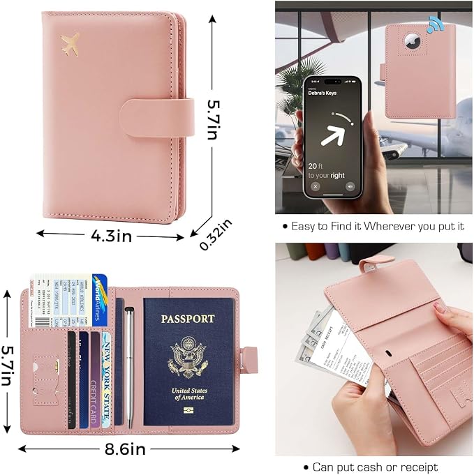 Melsbrinna Premium Leather Passport Holder Covers Case, Waterproof Rfid - Image 3