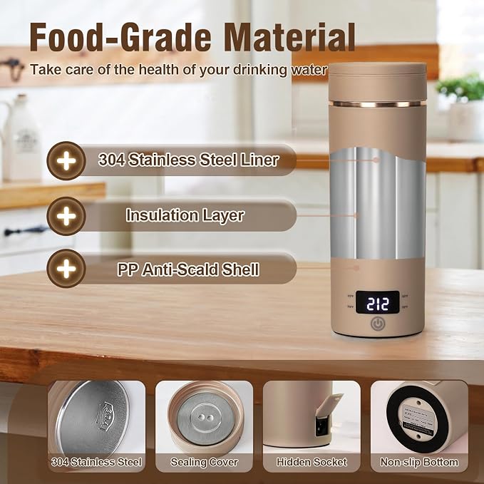 Travel Electric Kettle Portable Mini Kettle, Small Hot Water Boiler - Image 6