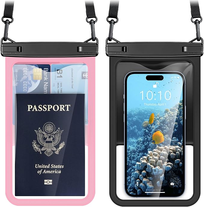 [Up to 8.5" Waterproof Phone Pouch by PEORSEFI