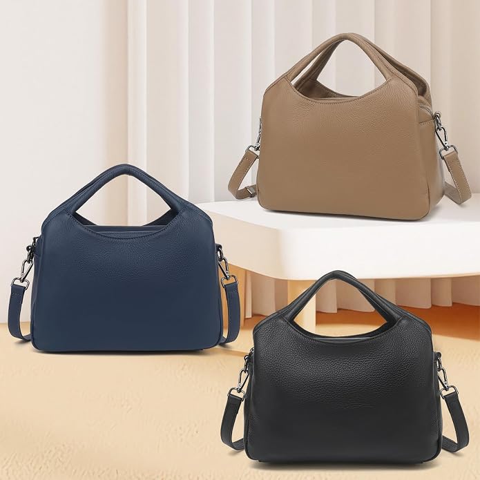 KOGTLA Genuine Leather Purses for Women, Crossbody Shoulder Bags - Image 7