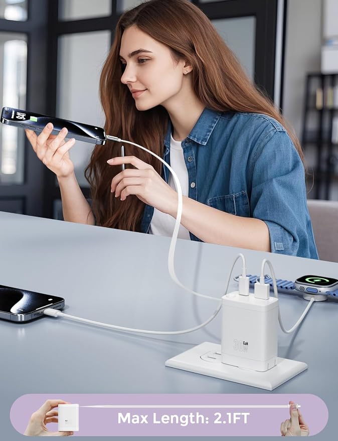 30W Retractable Wall Charger - Image 5