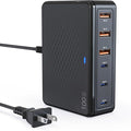 TT&C 100W USB-C Fast Charger, GaN III 6 Port PD+QC Multiport Charging Station by TTC