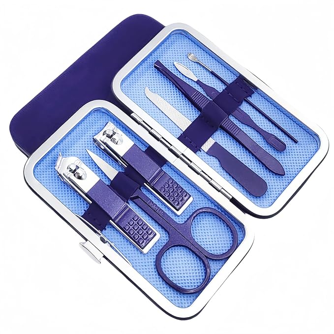 7pcs Manicure Set, Nail Clippers Kit, Stainless Steel Manicure Kit, Nail by QURIPE