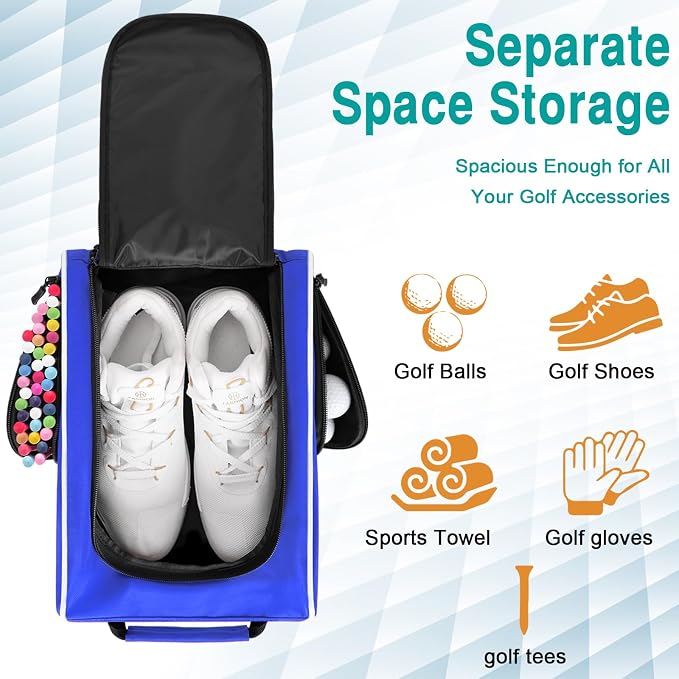 Wolt | Golf Shoe Bag for Travel- Zippered Shoes Carrier Bags - Image 4