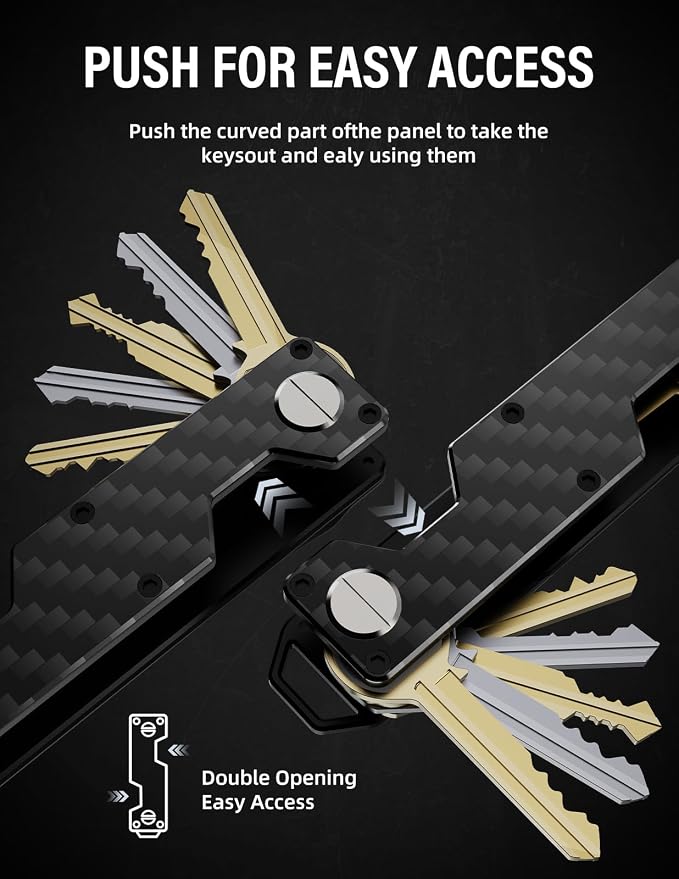 Key Organizer Compact Key Holder Metal Key Chain Minimalist key case key holder - Image 5