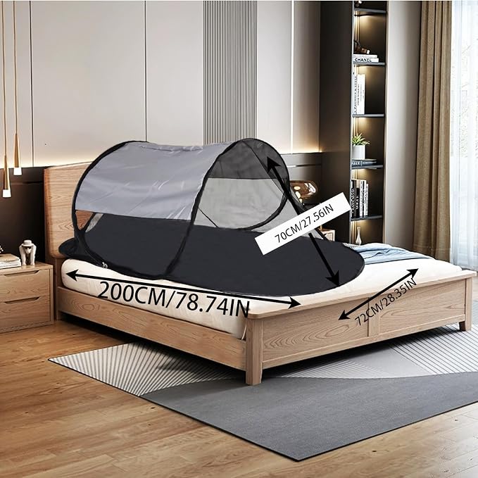 CMINGJ Large Pop Up Mosquito Tent, Portable Foldable Mosquito Net - Image 3