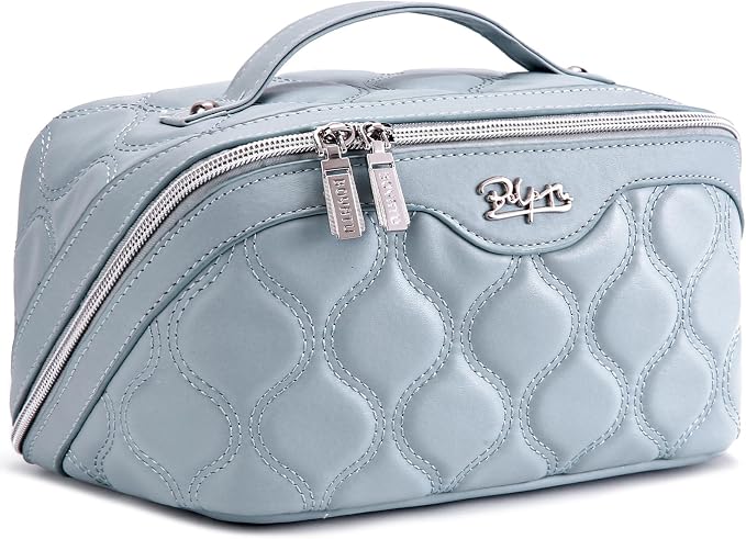 Travel Makeup Bags for Women Cosmetic Bag: Puffy Make up Bags Set of 3 by BOYATU