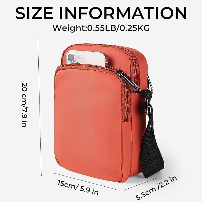 BROADREAM Small Crossbody Bag Men Women, Anti-Theft Crossbody Sling bags - Image 3