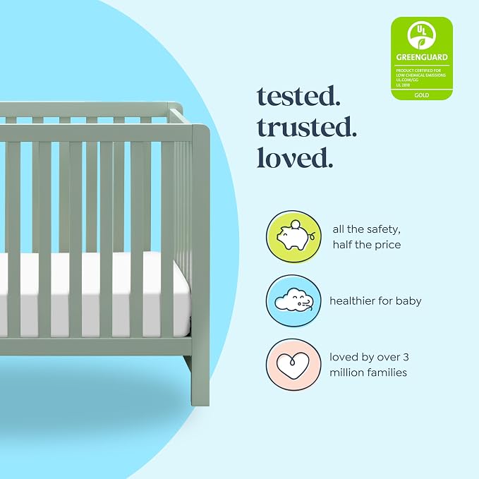Carter's by DaVinci Colby 4-in-1 Baby Crib Convertible to Toddler Bed, - Image 4