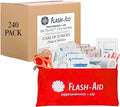 Bulk 240-Pack Mini First Aid Kits – Compact Travel IFAKs in Reusable Pouches – by FlashAid