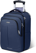 Rolling Backpack for Adults, 17 Inch Waterproof Carry-on Backpack by Lekespring