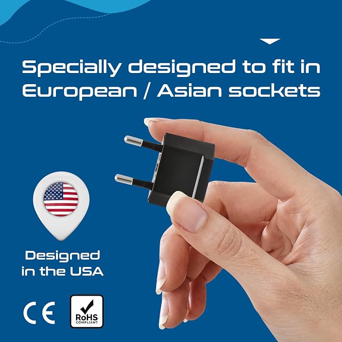 Ceptics USA, Canada to European Plug Adapter - Image 6